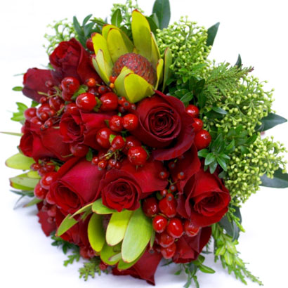 Wedding Flowers, Niagara Florists, Red